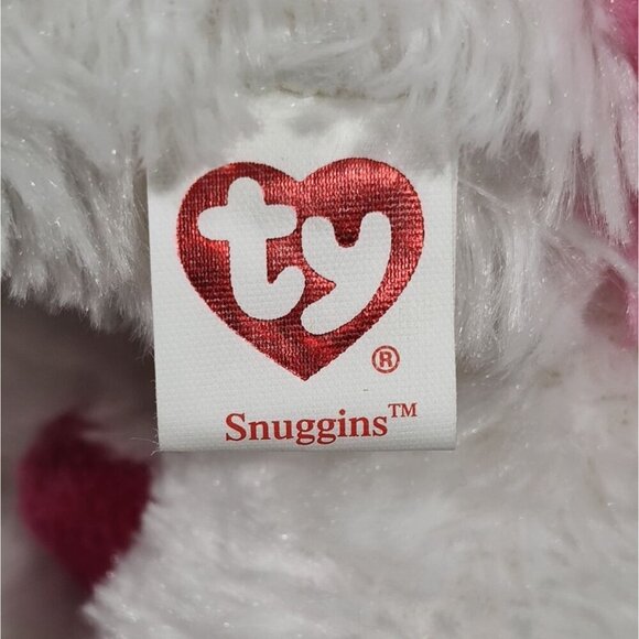 Ty Beanie Babies Collection Snuggins Plush Dog Stuffed Animal Toy Pink 4" x 5" - Picture 9 of 10